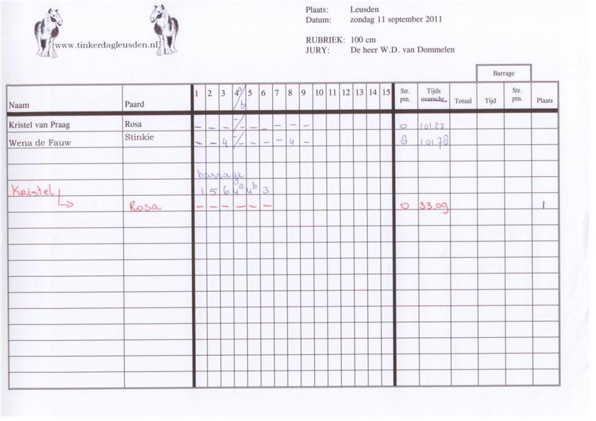 zondag springen 100 cm